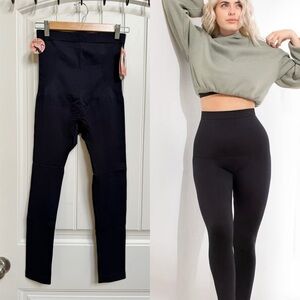 NWT Medium Shapermint Essentials Black High-Waisted Shaping Leggings. 4-6/M